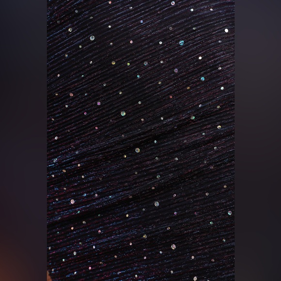 ⭐️ NWT Lulus Flirty Vibes Multi Sparkly Ruched Bodycon Mini Dress ⭐️ - Picture 5 of 6